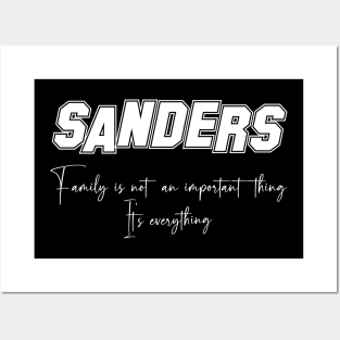 Sanders Second Name, Sanders Family Name, Sanders Middle Name Posters and Art